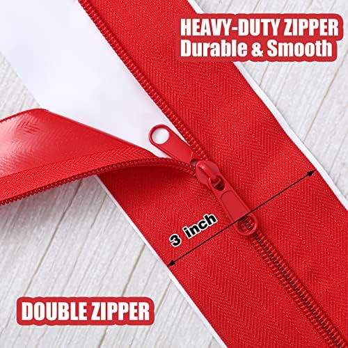 Tigeen 100 Roll Heavy Duty Zipper Door Dust Barriers 7 ft x 15 Inch - Image 3