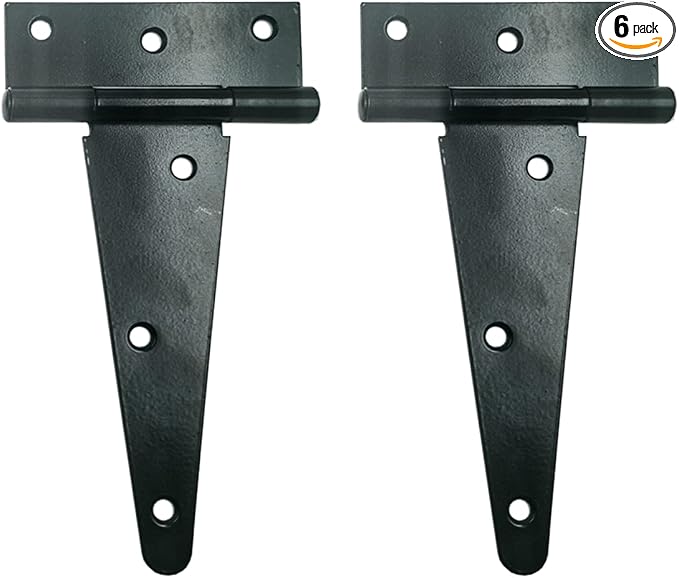 HLMOptimo Heavy Duty T Hinge, 6 Inch, Powder Coated, Carbon Steel by HLMOptimo