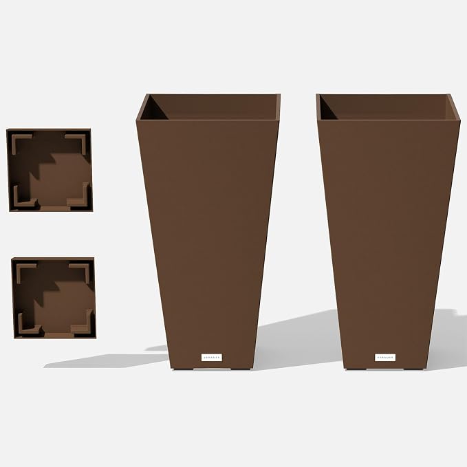Veradek Pure Series Taper Planter & Drip Tray by VeradekOutdoor
