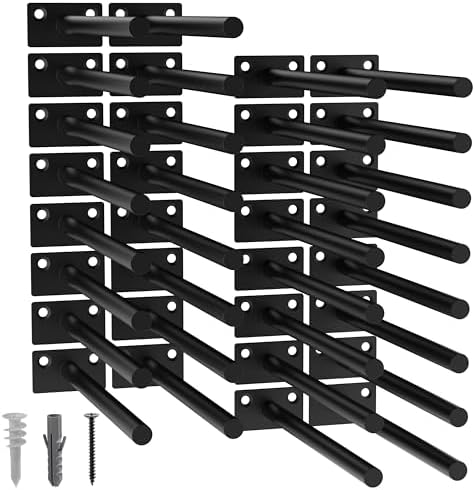 LEOPO 32-Pack 8 inch Floating Shelf Brackets, Hidden Shelf Bracket by FinestHomeDecor