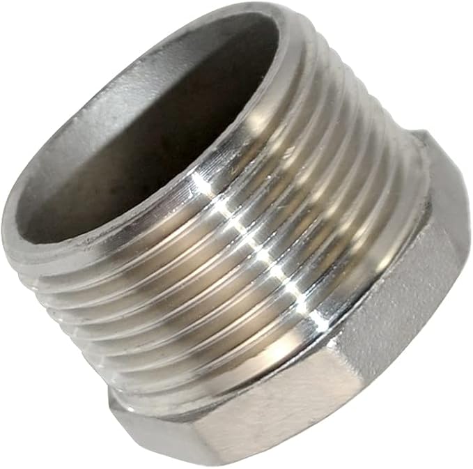 1-1/4" Male x 1/2" Female Thread Reducer Bushing Pipe Fitting, Stainless steel - Image 5