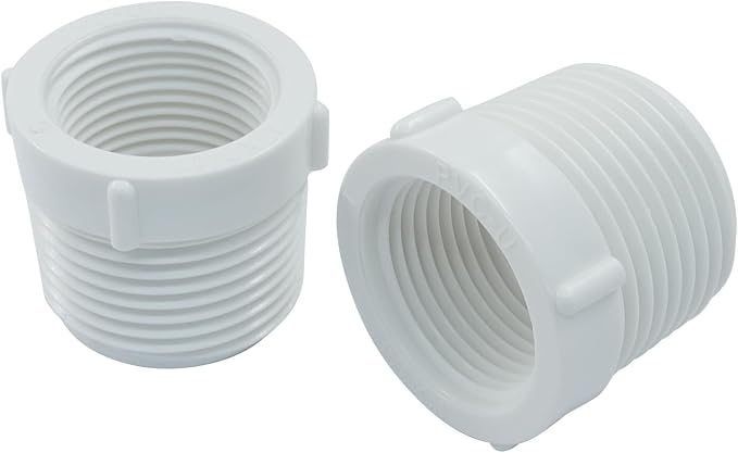 10Pack 1 Inch Male Thread PVC Pipe Fitting, 3/4 Inch Female Threaded | Reducer - Image 4