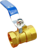 Brass Compression Ball Valve 1 Inch Water Shut Off Valve Inline Plumbing Ball by Unknown