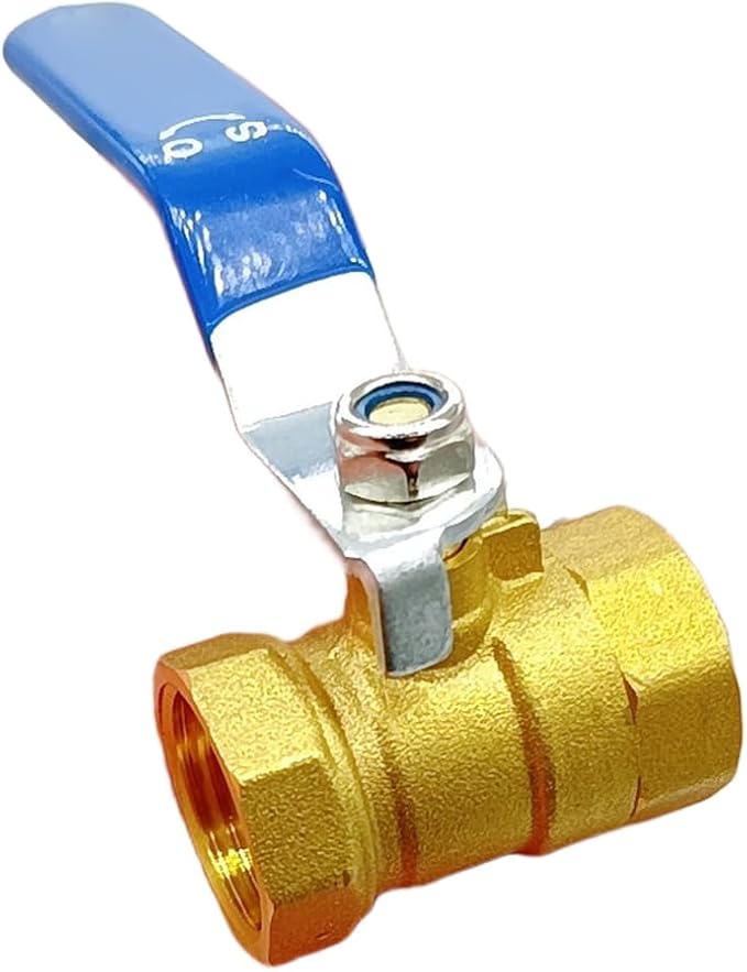 Brass Compression Ball Valve 1 Inch Water Shut Off Valve Inline Plumbing Ball by Unknown