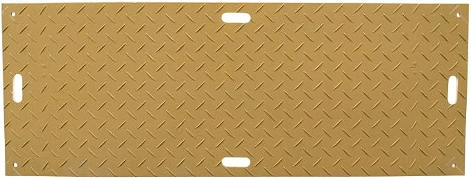 10 Pk 4' x 8' - 1/2" Thick Heavy Duty Tan Ground Protection Mats - Easily - Image 8