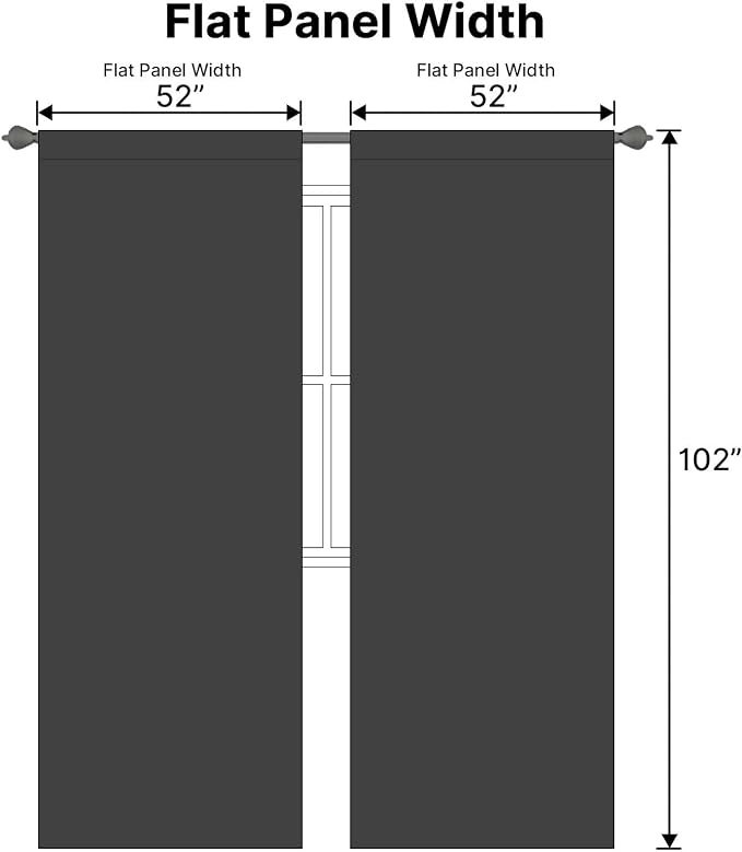 H.VERSAILTEX Blackout Curtains Thermal Insulated Window Treatment Panels Room - Image 7