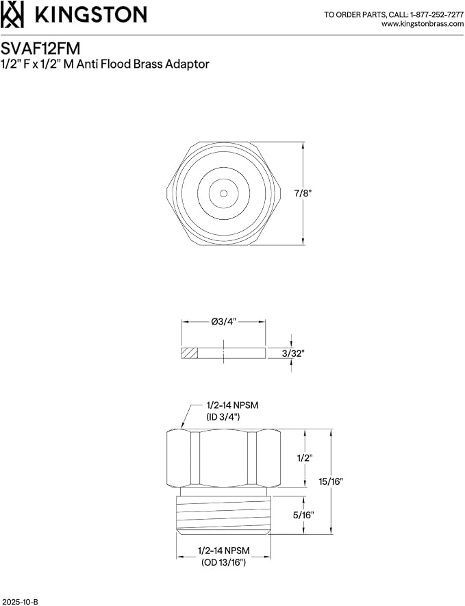 Kingston SVAF12FM Anti-Flood Adapter - Image 3