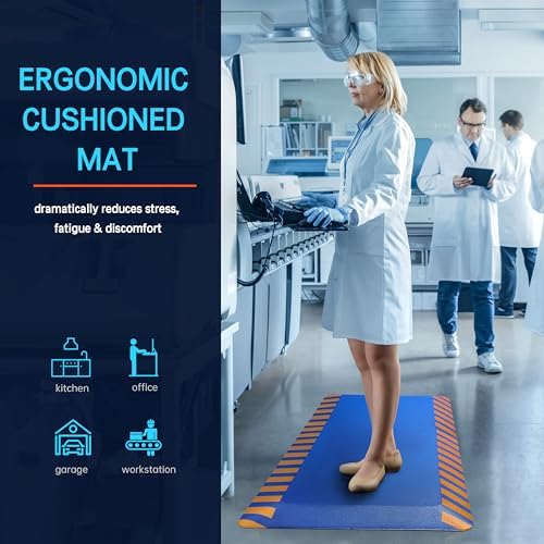FEATOL Anti Fatigue Mat Industrial, Ergonomic Standing Floor Mat - Image 5