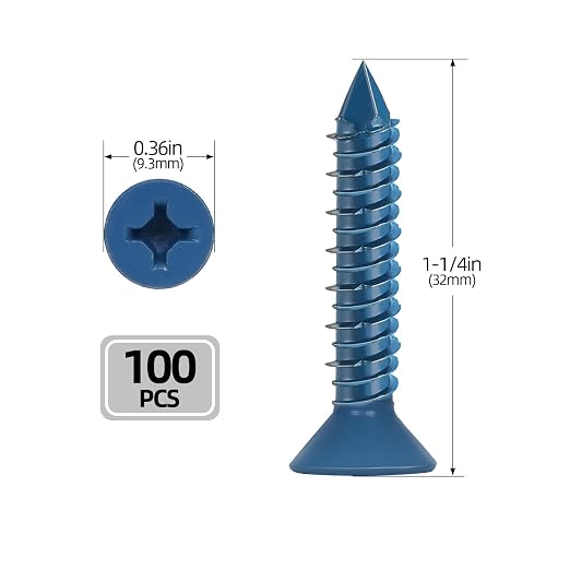 3/16" x 1-1/4" Concrete Screws, Brick or Stucco - Image 2