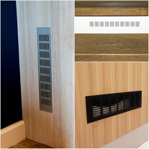 uxcell Air Vents Cover, Rectangle Louvered Ventilation Grille - Image 5