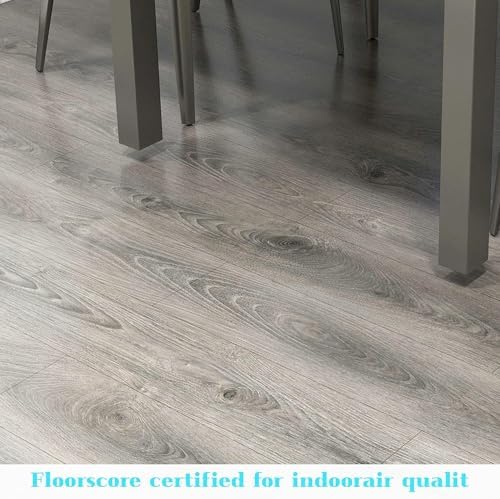 Lareko 108 Sq.Ft, Wood Peel and Stick Floor Tiles, 72 Pack Grey Vinyl Flooring - Image 3