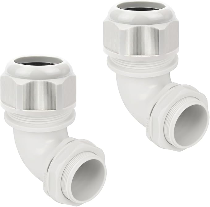 M40 Cable Gland, 90 Degree Adjustable 26-33mm Cable Range Strain Relief by LeMotech