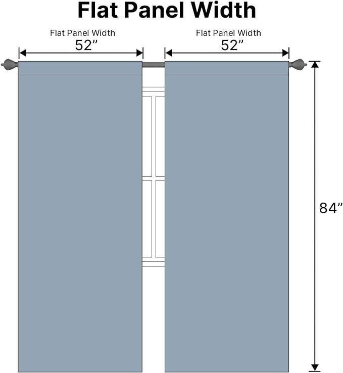 H.VERSAILTEX Blackout Curtains Thermal Insulated Window Treatment Panels Room - Image 7