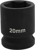 1/2" Drive 20mm Deep Impact Socket, 6 Point Chrome Molybdenum Steel Heavy Duty by YTkavq