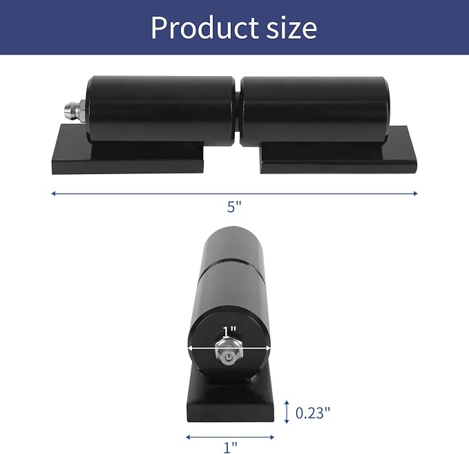 4-Pack Barrel Gate Hinge 5 inches Heavy Duty Weld-On Install Fence 450 Lbs - Image 2