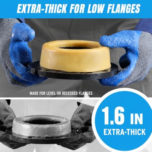 MENNTY Extra Thick Toilet Wax Ring Kit Universal Fit - Image 4