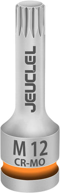 M12 Triple Square Impact Spline Bit Socket, 12mm 1/2" Drive Socket | 12 Point by JEUCLEL