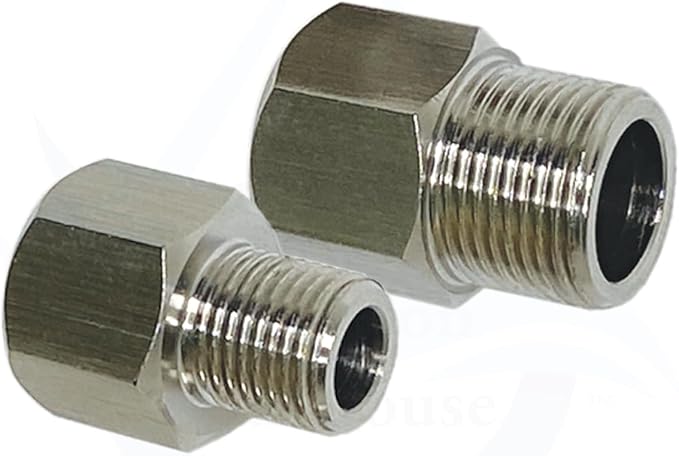1/4” to 3/8” Male and Female Angle Stop, FULL THREAD Compression Adapters - Image 9
