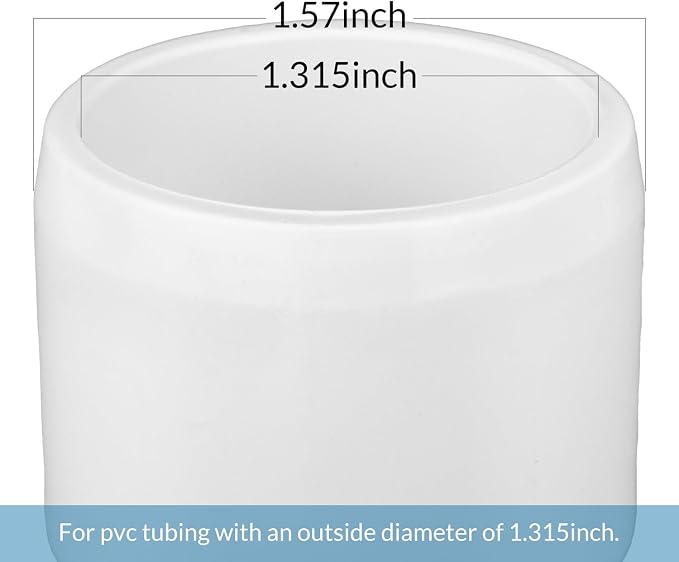 20 Pack 1Inch PVC Pipe End Cap Fitting, Pipe End Cap Plug Adapter Schedule 40 - Image 2