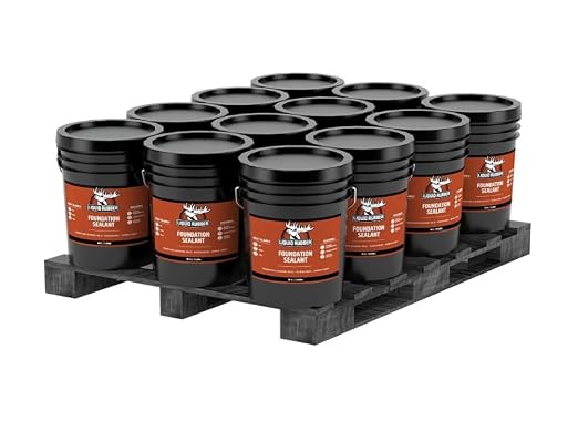 Liquid Rubber Foundation Sealant Basement Waterproof Sealer, 12 Pack | Flexible by LiquidRubber