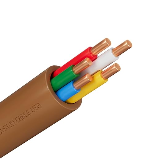 Syston 18/5 Thermostat Doorbell HVAC Heating Control Cable Wire, 100% Solid by SystonCableTechnology