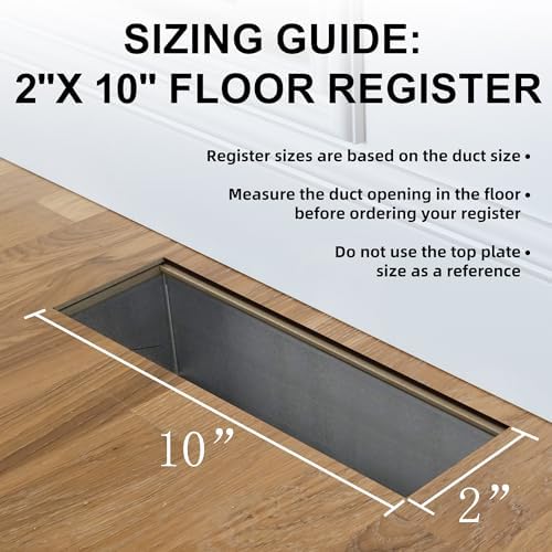 BYEWIRE Floor Register Vents 2x10 - Image 2