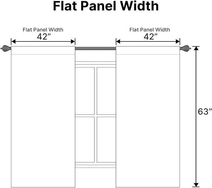 H.VERSAILTEX White Curtains Thermal Insulated Window Treatment Panels Room - Image 6