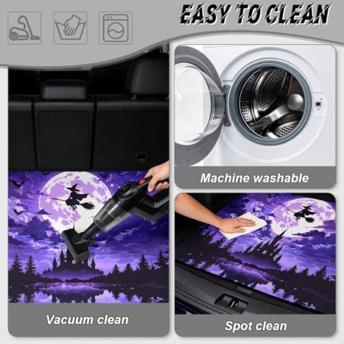 Purple Witch Castle Trunk Mat Universal Waterproof Cargo Liner Heavy Duty - Image 5