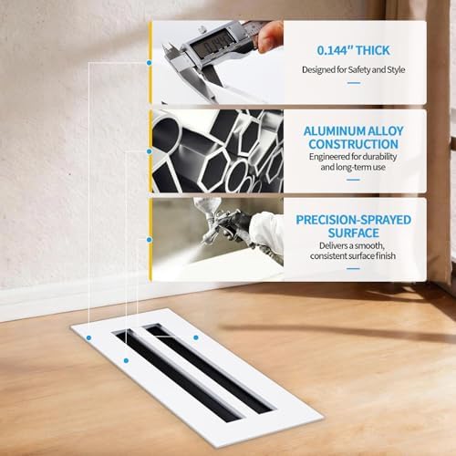 12x4 Modern AC Vent Cover, Decorative Air Vent Register Grille - Image 5