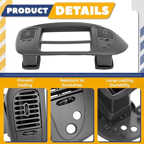 Center Dash Radio A/C Air Vent Cover Compatible - Image 3