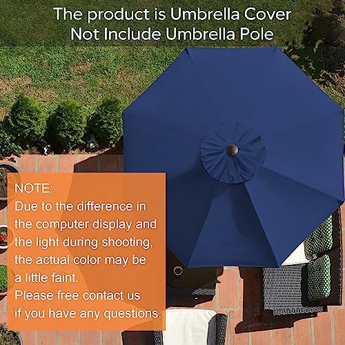 EliteShade USA 9FT Patio Umbrella Replacement Covers 8 Ribs Market Umbrella - Image 2