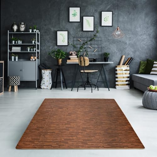 Sorbus Wood Grain Foam Floor Tiles - Image 5