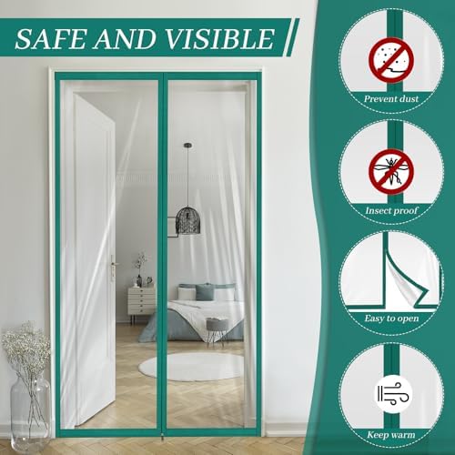 Amylove Zipper 60 x 102 Inch Dust Barrier Kit, 5 x 8.5 ft Construction Door - Image 5