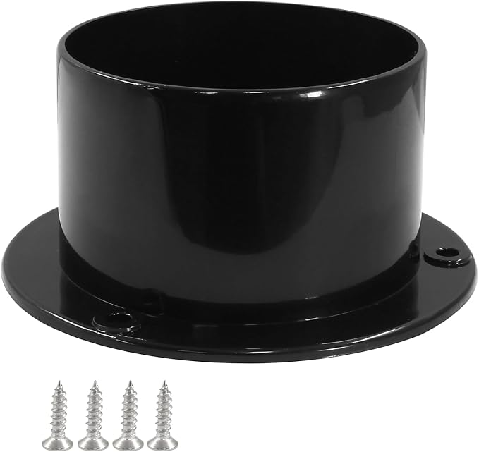 Piutouyar 100mm/4 Inch Duct Connector Flange, Straight Pipe Flanges Duct - Image 2