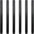 6 Pack 14" Pre-Cut Black Metal Pipe, Industrial Steel Fits Standard Three by GeilSpace