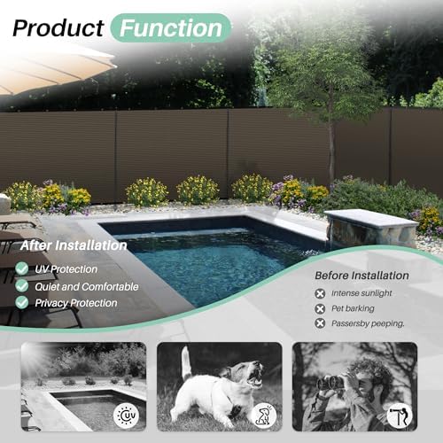 SunnyRoyal 6' x 145' Privacy Fence Screen Panel - Image 6