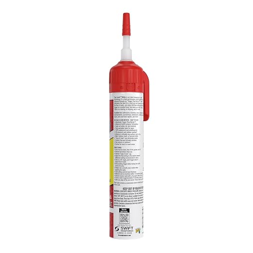 Flex Caulk, Waterproof & Weatherproof Hybrid Polymer Sealant, Baseboards - Image 2