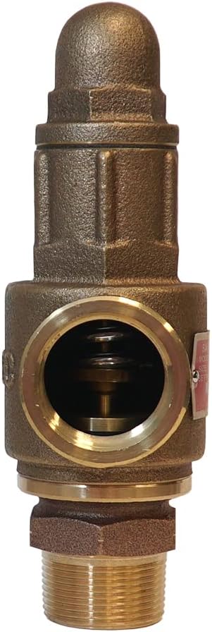 MFG PRVHDNL125 1-1/4" No-Lead Heavy-Duty Pressure Relief Valve, Contractor-Grade by MerrillManufacturing
