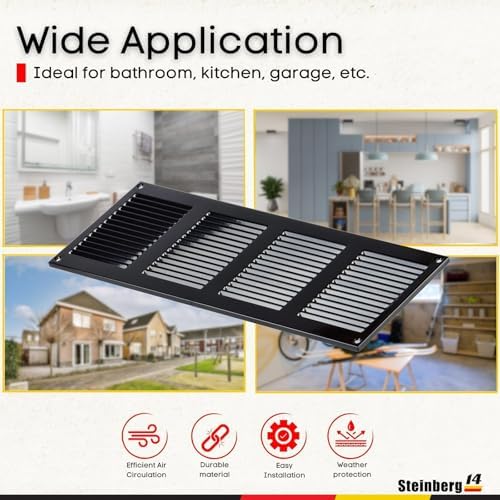 Steinberg14 Black Vent Cover 14x4 - Image 4