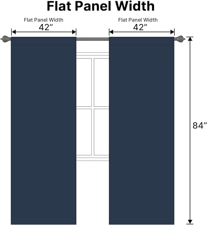 H.VERSAILTEX Blackout Curtains Thermal Insulated Window Treatment Panels Room - Image 7