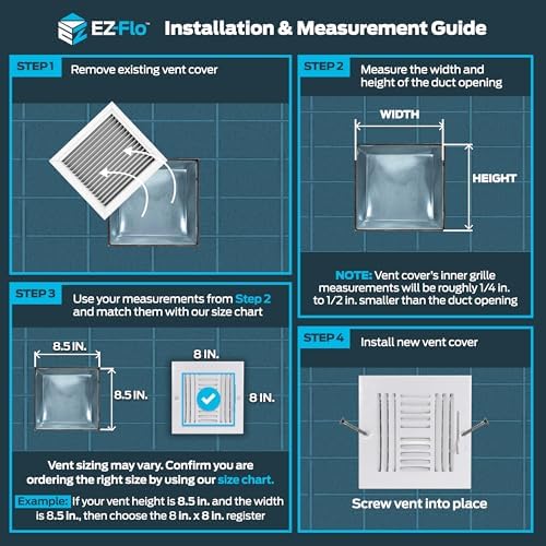 EZ-FLO 8 x 8 Inch Air Vent Cover - Image 3