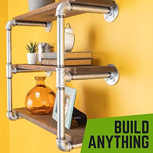 PIPE DECOR 1/2 in. Floor Flange, Authentic Galvanized Malleable Iron, 10 Pack - Image 5