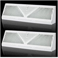 2PK 18 inch Baseboard Register Vent by EXCELFU