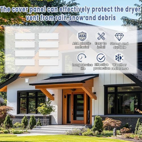4 inch Dryer Exhaust Vent Cover Panel 8Pcs - Image 4