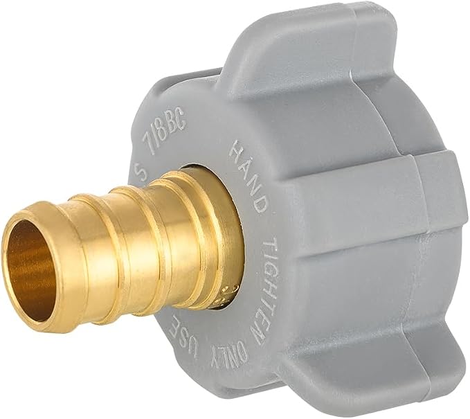 2PC EFIELD 1/2" Pex X 7/8"Toilet BC Swivel Straight Adapter | Brass Plumbing - Image 4