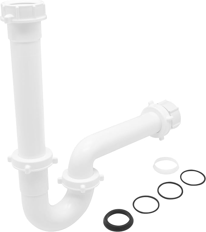 Pack 50 1-1/2 Inch Bayonet P-Trap Kit, Patented Polypropylene - Image 2