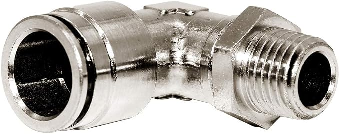 Beduan Brass BPL Push to Connect Air Fittings Elbow 1/2" Tube OD x 1/4" NPT - Image 2