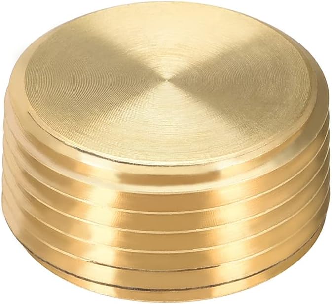 3/8" NPT Plug Brass Pipe Fitting, Counter sunk Thread Internal Hex Head Style - Image 3