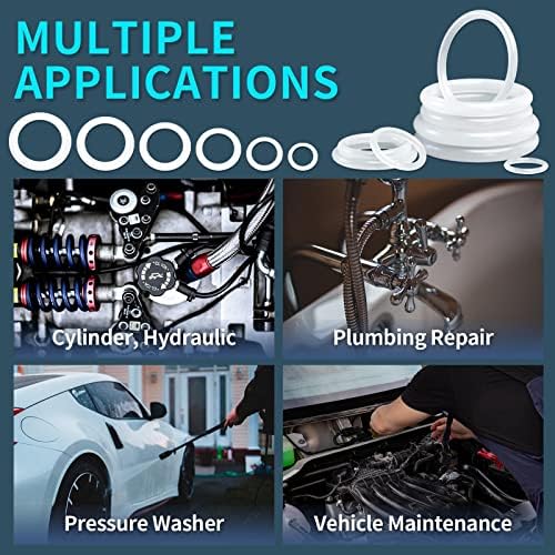 KEZE 660 PCS 18 Size Clear Silicone O Rings Assortment Kit and 14 Size Silicone - Image 4