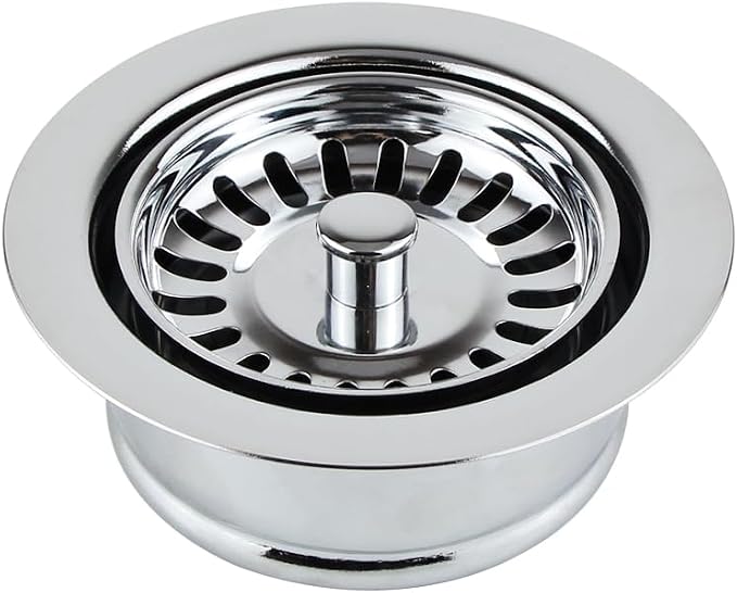 ZM Garbage Disposal Strainer and Stopper Combo, 3.5" Sink Drain, SUS 304 Steel - Image 2